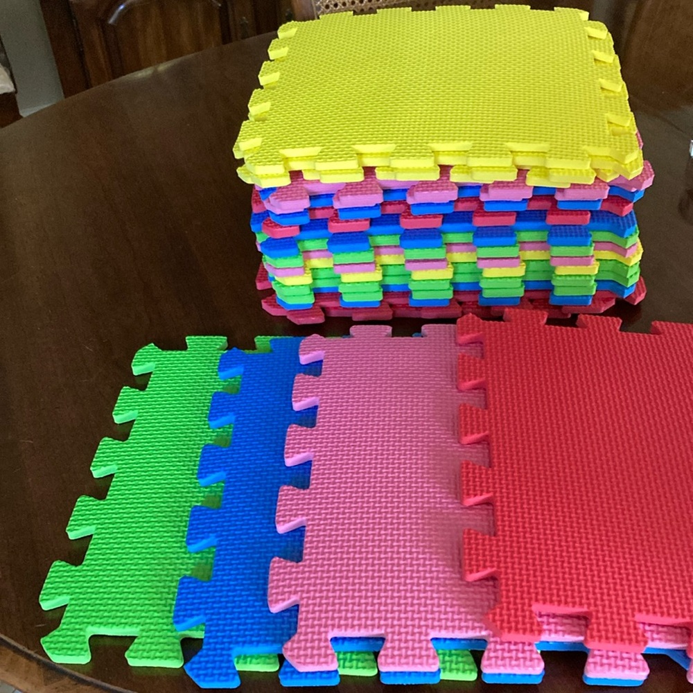 Colorful Interlocking Foam Play Mat for Kids